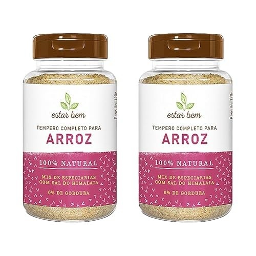 Kit 2X: Tempero Completo Para Arroz Estar Bem 190g