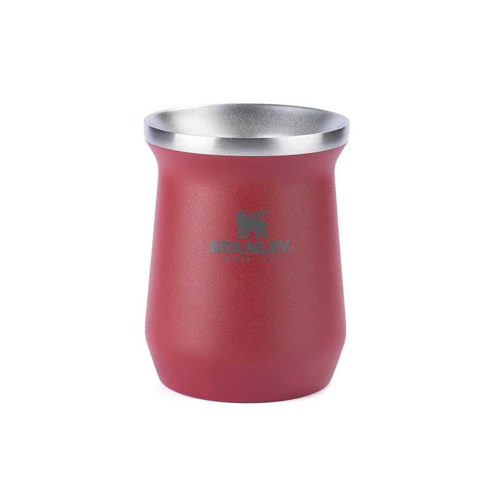 Stanley Cuia Térmica para Mate 200ml - Mantém Bebidas Quentes e Frias, Aço Inoxidável, Lavável na Máquina, Matte Red