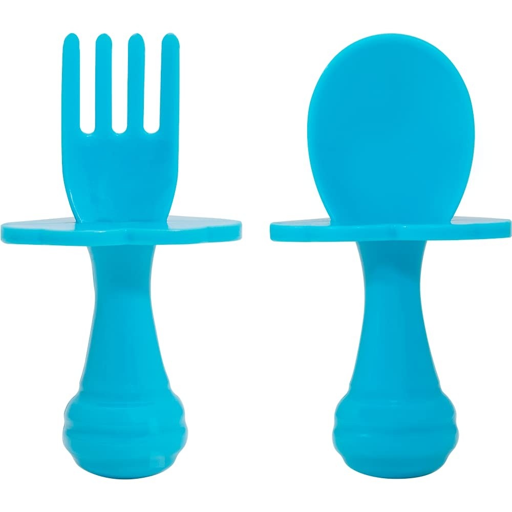 Kit Talheres de Treinamento Azul Buba - Desenvolvimento Saudável para Bebês