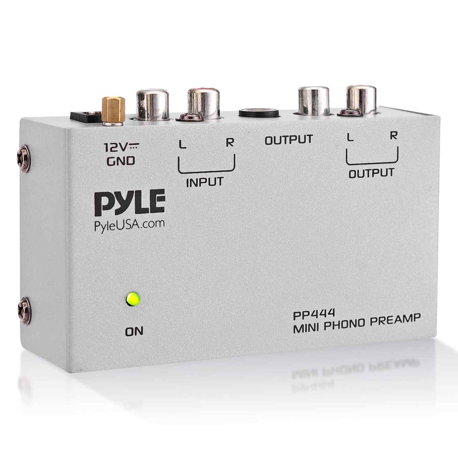 PYLE PP444: Pré-Amplificador Phono Ultra Compacto para Toca-Discos | Som Impecável
