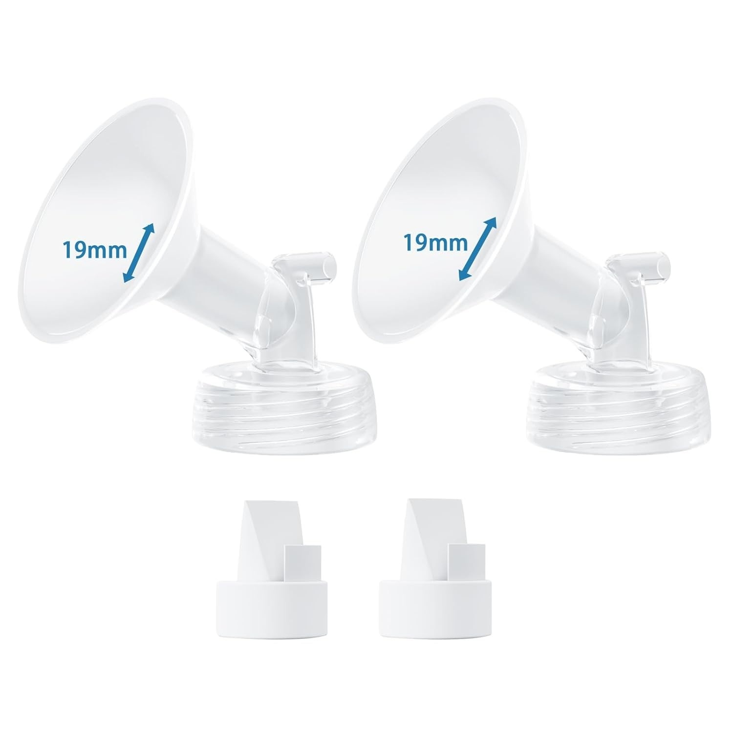 Peças de Reposição para Bomba Tira Leite Spectra - Flange 19mm + Válvulas Duckbill Hranio