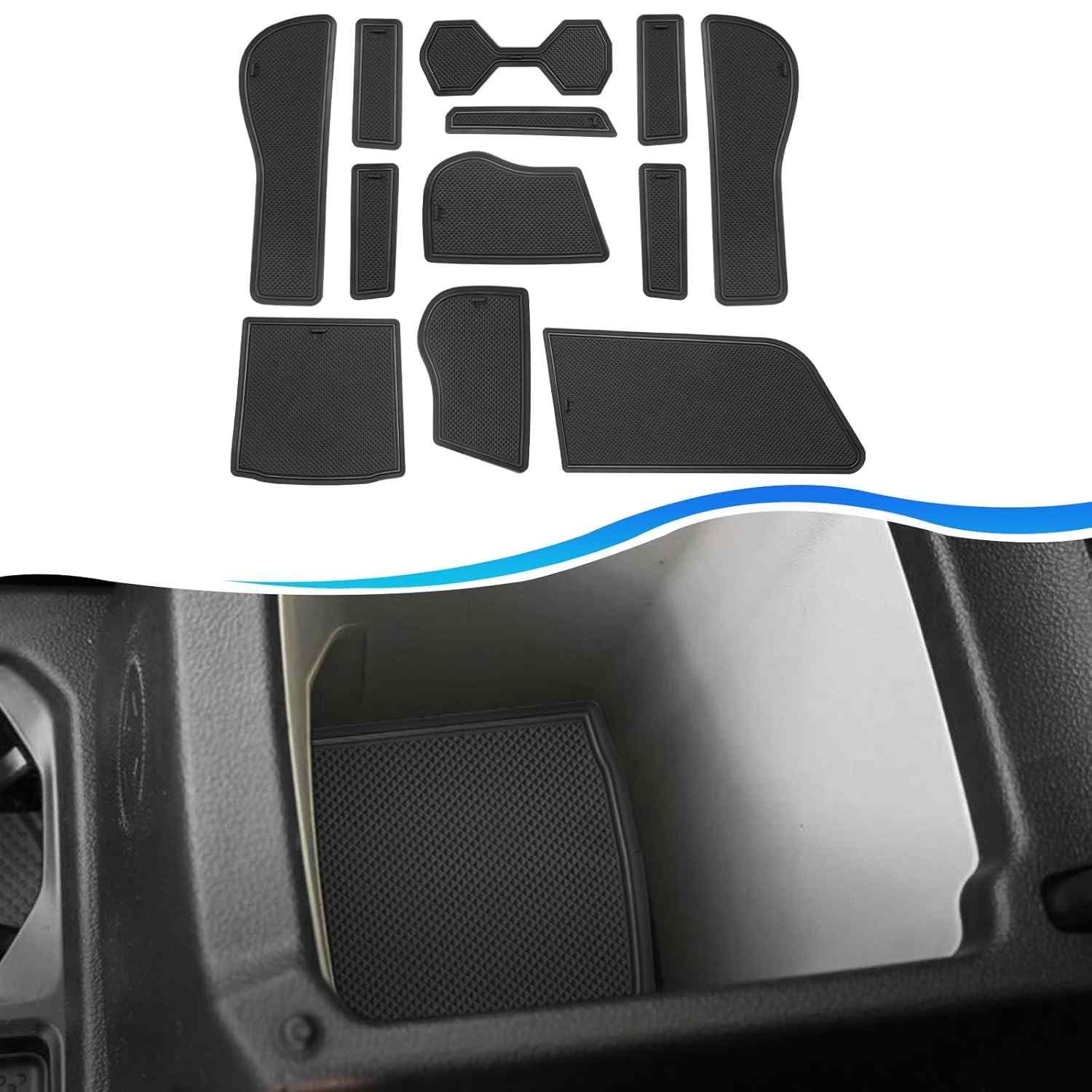 Tapetes de Silicone Premium para VW Taos 2022-2024: Proteção e Estilo no Console Central e Porta-Copos