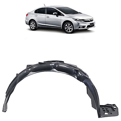 Parabarro Civic 2012-2014: Preto, Durável e Encaixe Perfeito!