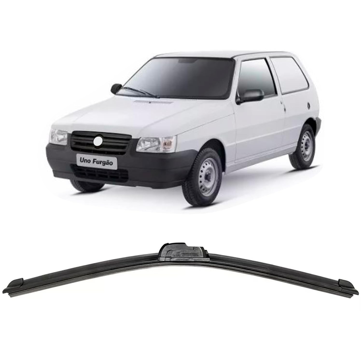 Palheta Limpador Parabrisa Dianteiro Fiat Uno (1984-2010) - Silicone Premium
