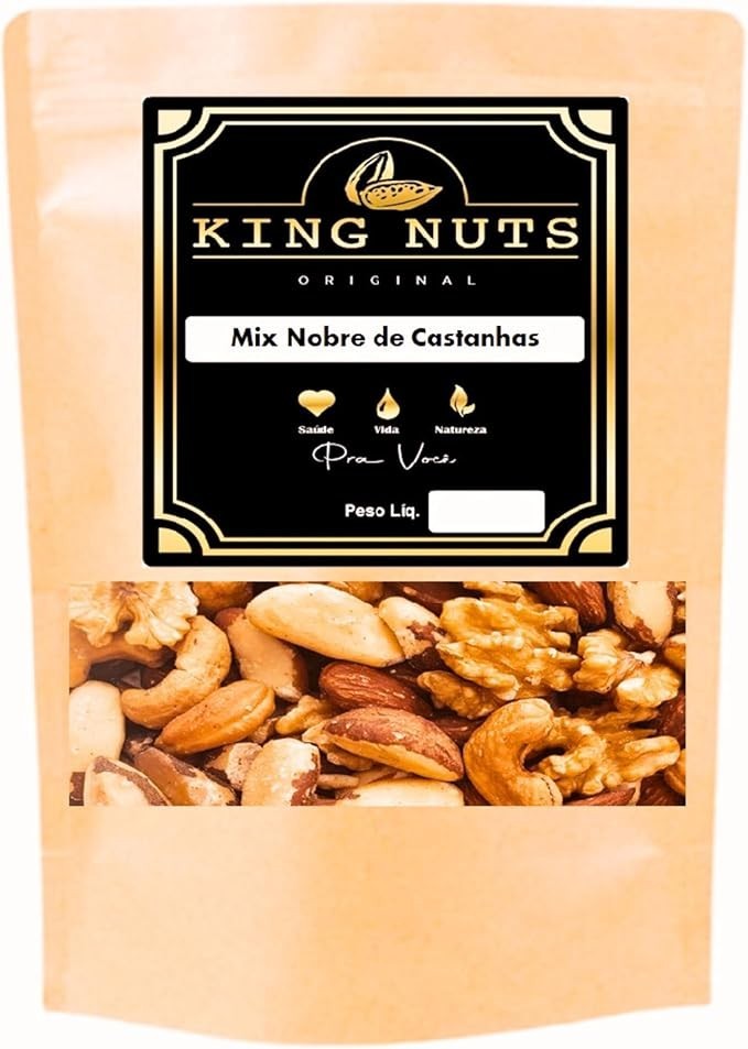 Mix De Castanhas Sem Sal Pará/Caju/Amêndoas/Nozes 1kg
