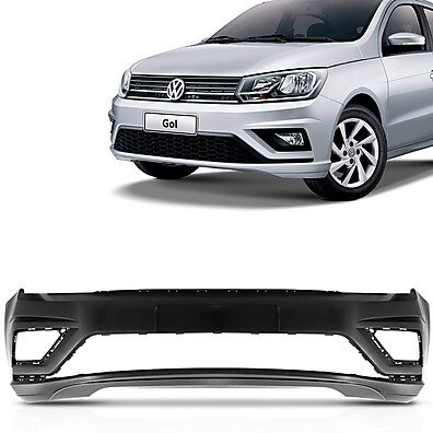 Parachoque Gol Voyage G8: Preto Liso e Resistente