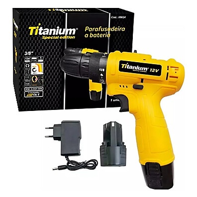 Parafusadeira 12V Titanium: Potência e Praticidade