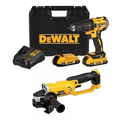 Parafusadeira e Esmerilhadeira Dewalt 20V: Kit Completo!