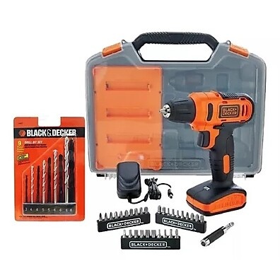 Parafusadeira Furadeira 12V Black+Decker: Kit Completo!