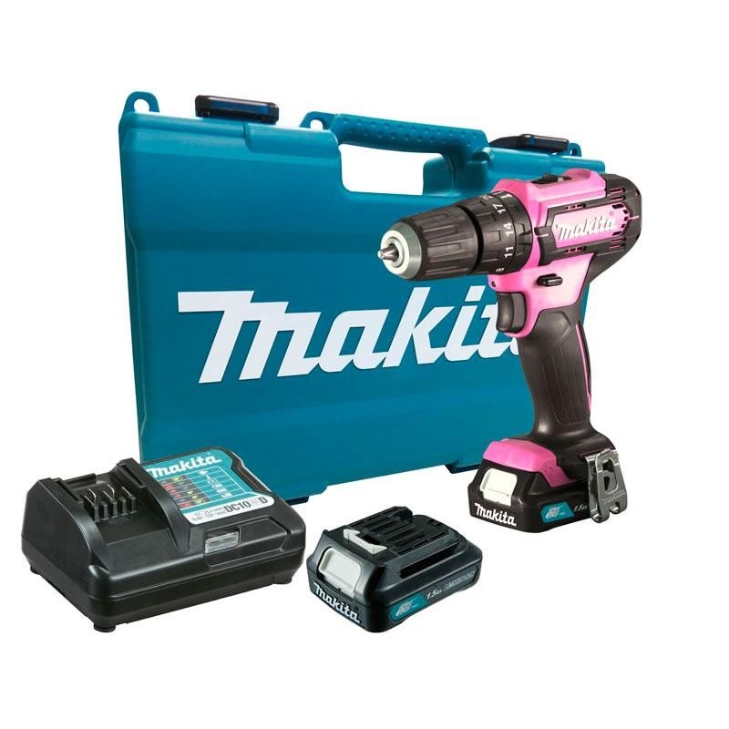 Parafusadeira Makita 12V Rosa: Potência Sem Fio!
