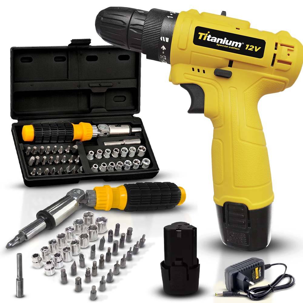 Parafusadeira Titanium 12V: Potência e Versatilidade!