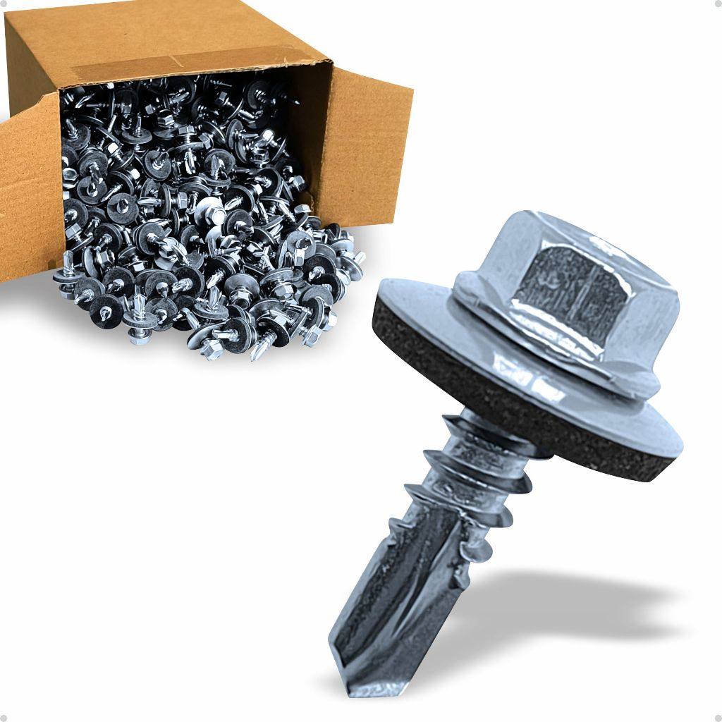 Parafuso Auto Brocante 12x3/4: Kit Completo com 200 Peças e Soquete