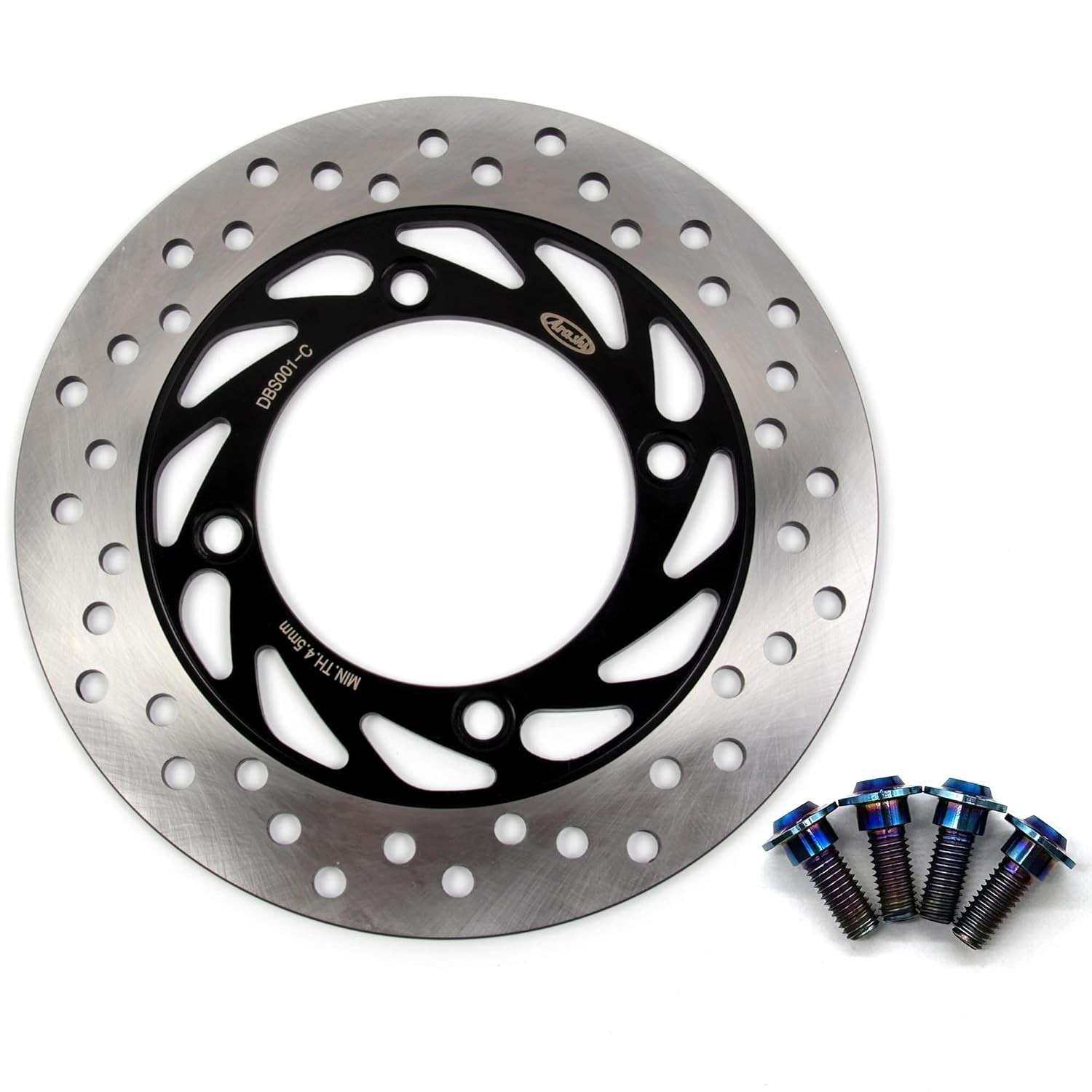 Rotor Freio Traseiro Arashi + Parafusos Titânio para Honda Silverwing, Transalp, Hornet - Performance e Durabilidade