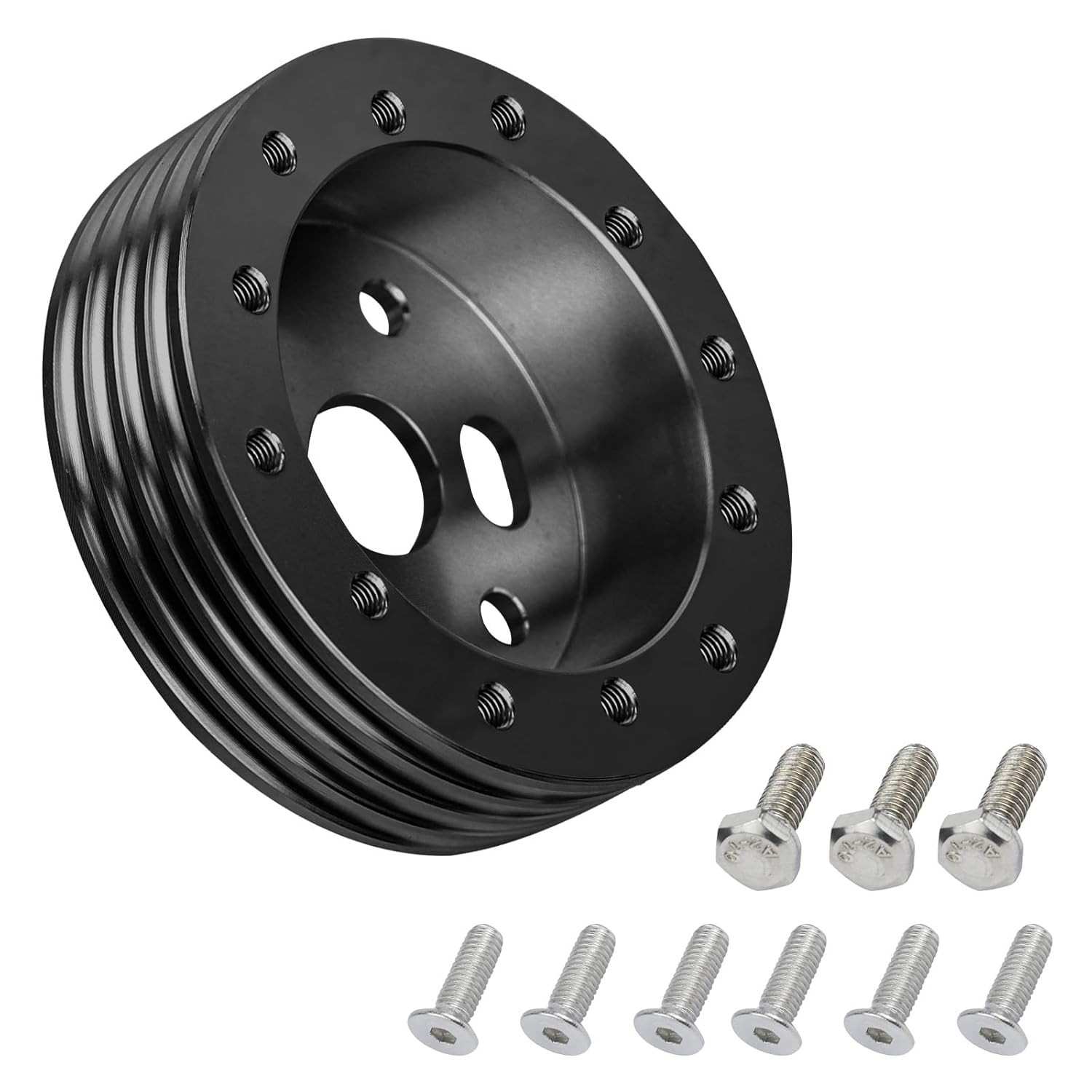 Adaptador Espaçador Volante 2.5cm: Conexão Perfeita 6x3 Furos + Parafusos