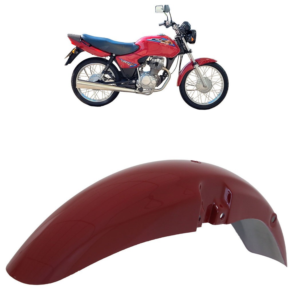 Paralama CG 125 Titan: Vermelho Liso e Durabilidade!