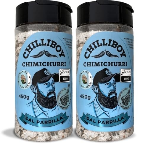 Chilliboy Sal de Parrilla Chimichurri Argentino 450g (Pacote com 2)
