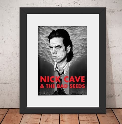 Quadro Nick Cave 56x46cm com Vidro e Paspatur - Decoração Artística Moderna