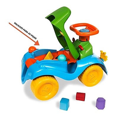 Totokinha Totoka Bolinha Carrinho Azul - Diversão e Primeiros Passos