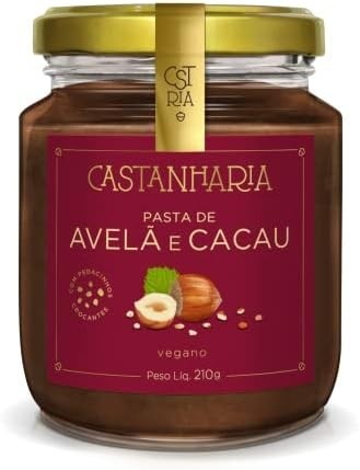 Castanharia Pasta De Avela Com Cacau 210G