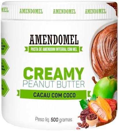 Pasta de Amendoim c/Mel Cacau e Coco (500g) - Thiani