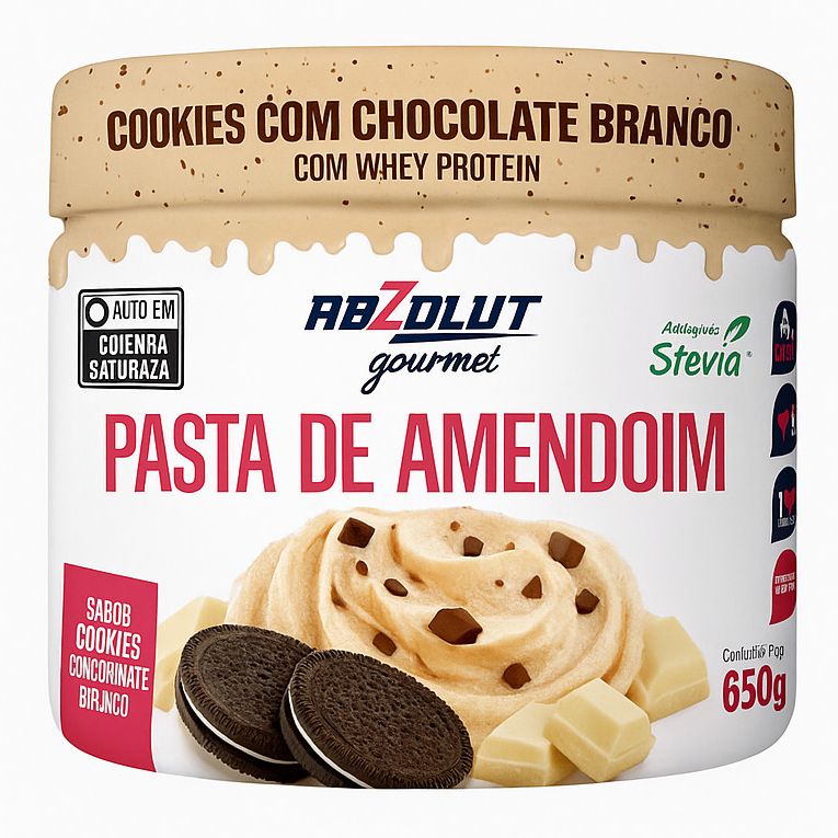 Pasta de Amendoim Cookies Absolut: Sabor e Proteína!