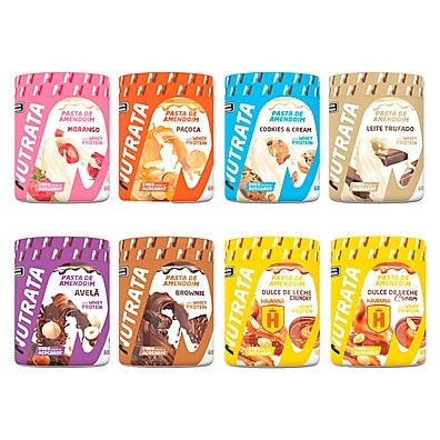 Pasta de Amendoim Whey 600g Nutrata: Energia e Sabor!