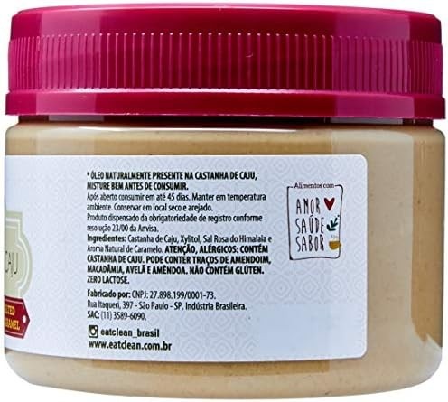 Eat Clean Pasta Castanha De Caju Salted Caramel - 300G
