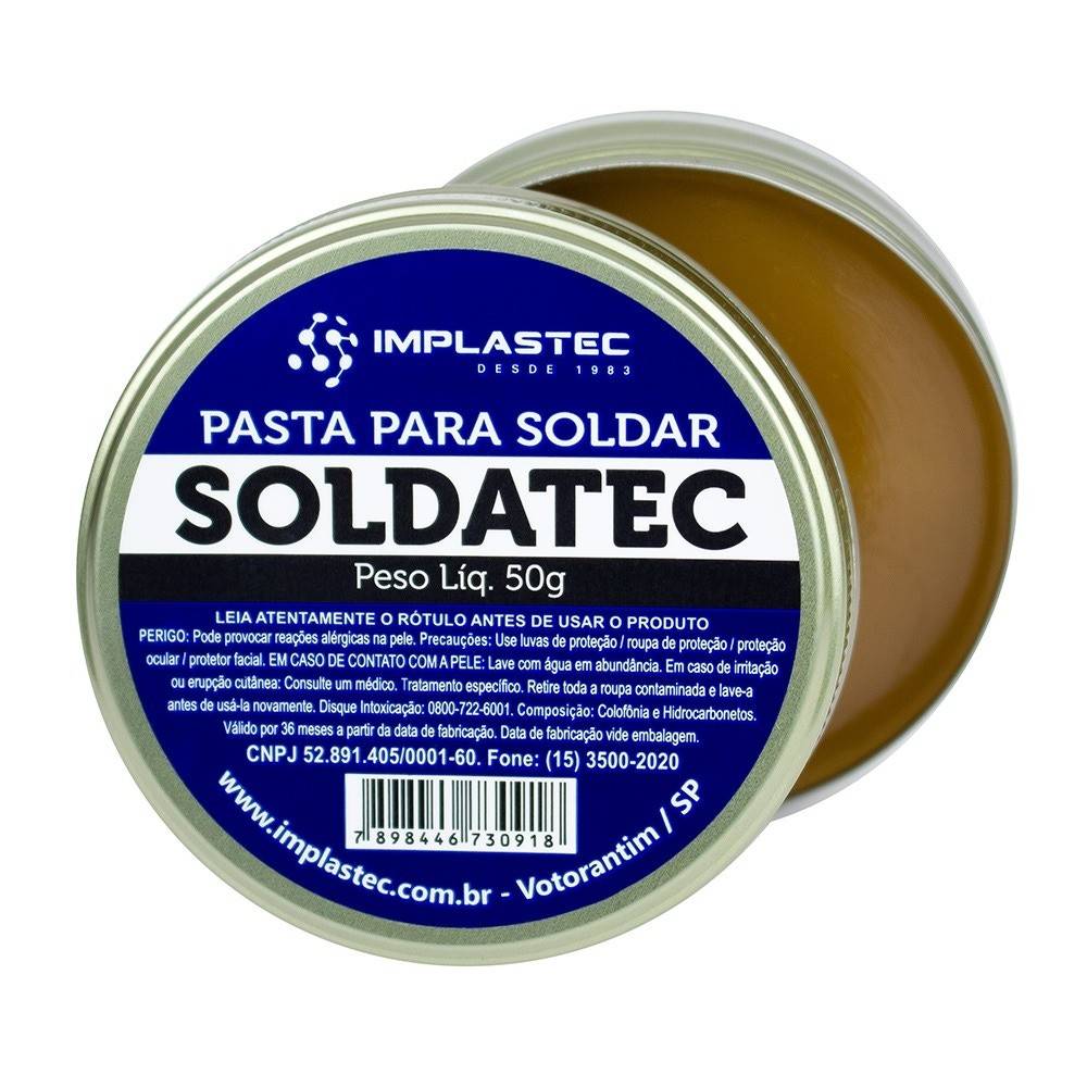 Pasta de Solda Soldatec 50g: Soldagem Impecável