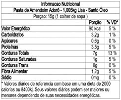 Pasta de Amendoim Adorô - 1,005kg Crocante - Santo Óleo