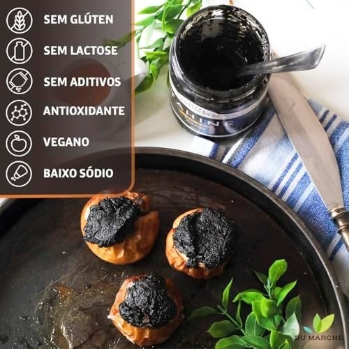 Pasta de Gergelim Preto Integral Tahine Black 220g Alimentação Saudável Saboroso Puro Fitness Acompanhamento Finaliza Pratos Sésamo Real