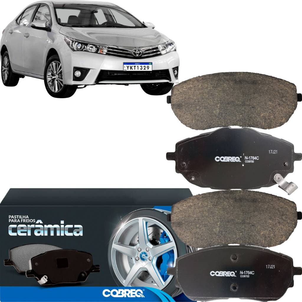 Pastilha de Freio Corolla: Cerâmica Cobreq 2014-2019