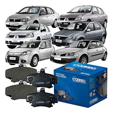 Pastilha de Freio Dianteira Cobreq para Renault Clio, Logan e Sandero