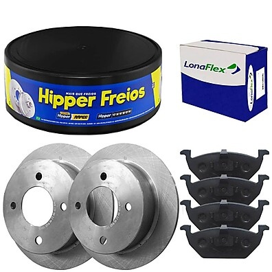 Pastilha e Disco Freio Palio 98-2009: Kit Completo