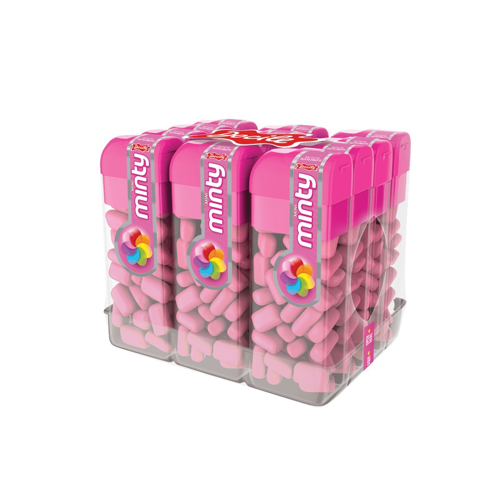 Pastilha Mini Tutti-Frutti: 12 Potes de Sabor!
