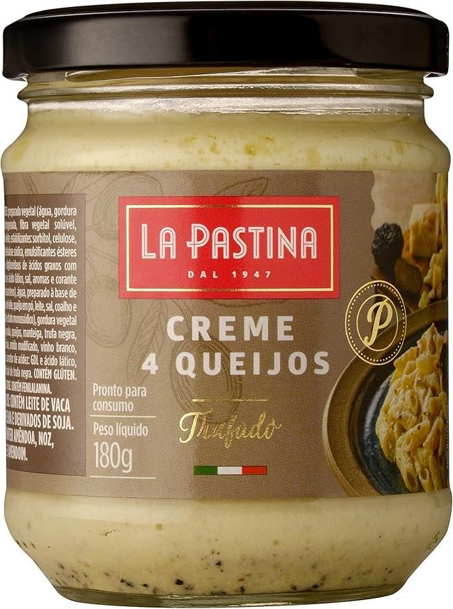 La Pastina Molho Creme Quatro Queijos Com Trufas 180G