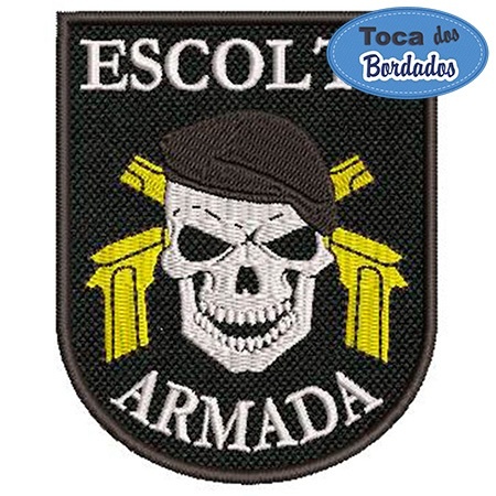 patch-bordado-escolta-armada-fixacao-personalizada-para-uniformes-e-acessorios