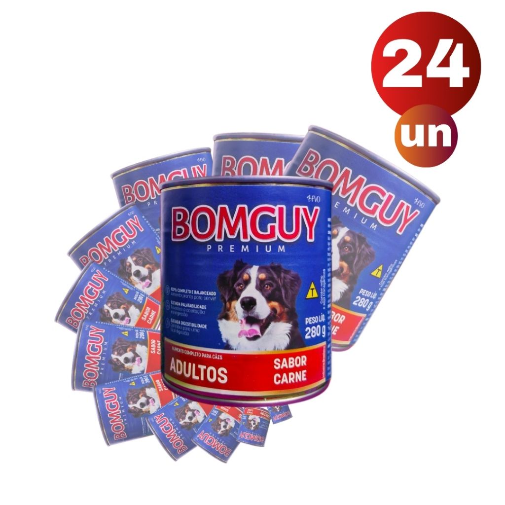 Patê Bomguy Premium para Cães: 24 Unidades!