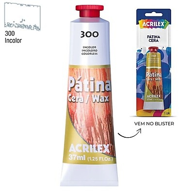 Pátina Cera Incolor 37ml Acrilex Rizzo – Efeito Envelhecido Profissional