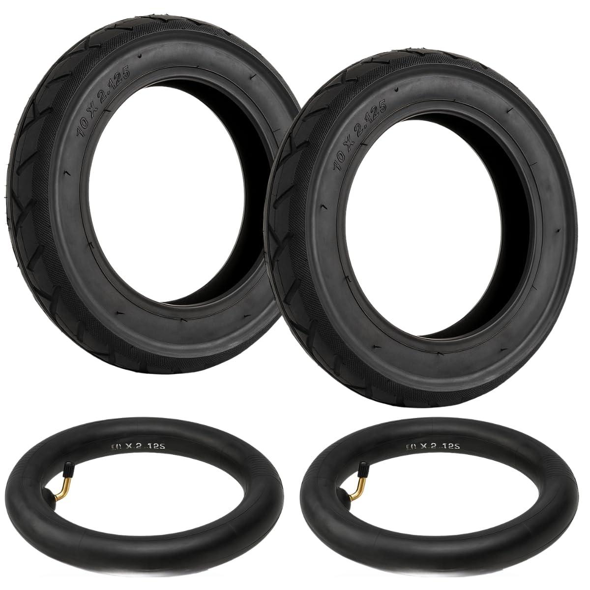Kit 2 Pneus 10x2.125 + Câmaras de Ar para Patinete Elétrico e Hoverboard