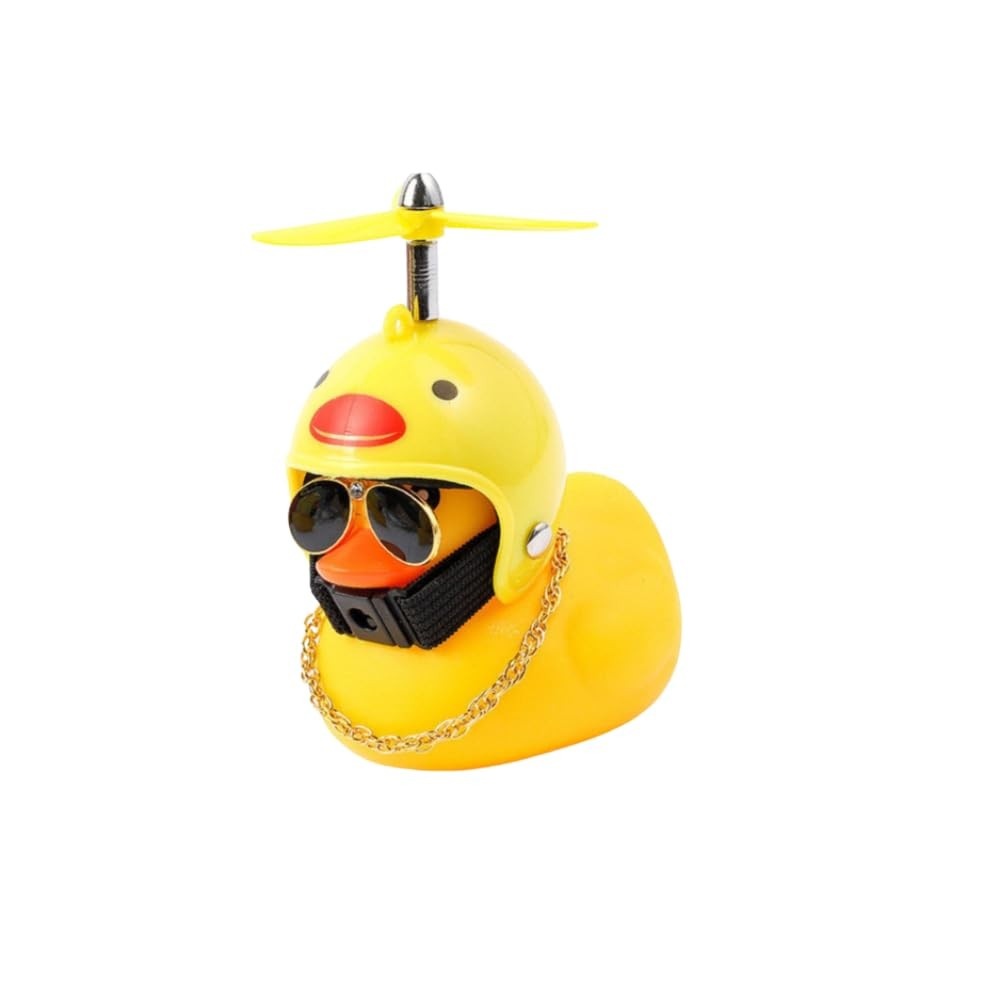 Pato de Borracha Estiloso com LED: Decore sua Moto, Carro e Bicicleta com Diversão!