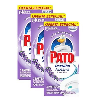 Pato Lavanda: Kit 3 Pastilhas Adesivas 20% OFF