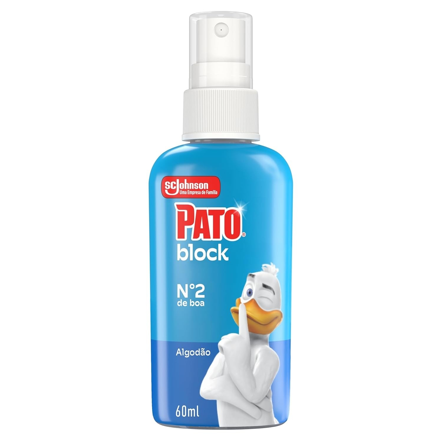 Pato Odor Block Bloqueador de Odores Sanitários - Algodão 60ml | Fórmula Avançada para Banheiros Sem Cheiro