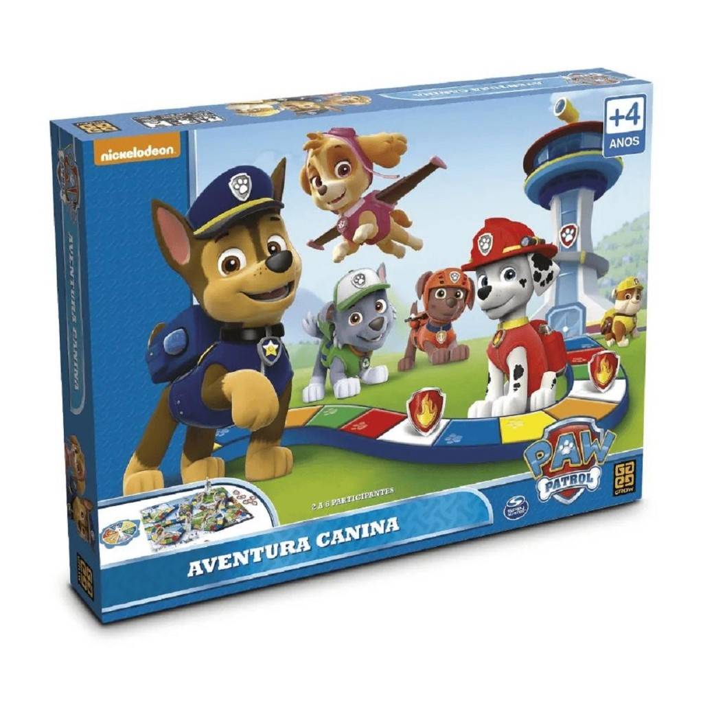 Patrulha Canina: Aventura Radical - Jogo de Tabuleiro Grow
