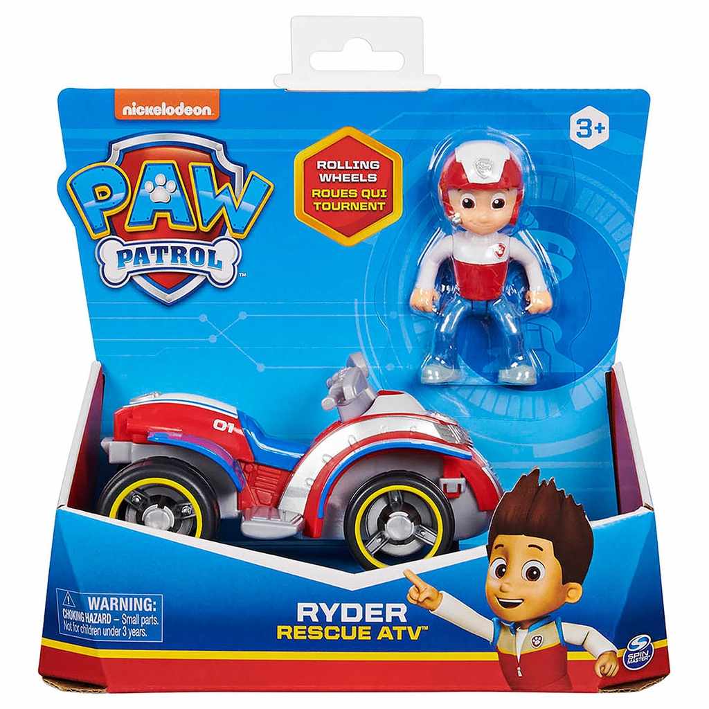 Patrulha Canina - Boneco de 6cm e Veículo do Ryder