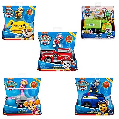Patrulha Canina: Kit 5 Veículos + Bonecos!