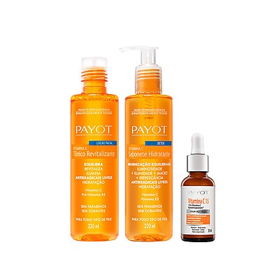 Payot Vitamina C: Kit Facial Detox e Rejuvenescedor