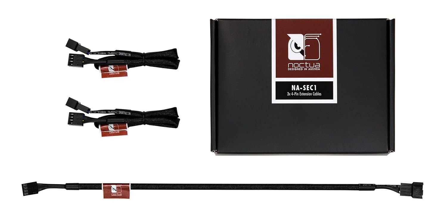 Cabo Extensor PWM 4 Pinos Noctua NA-SEC1 30cm - Expanda o Fluxo de Ar do Seu PC