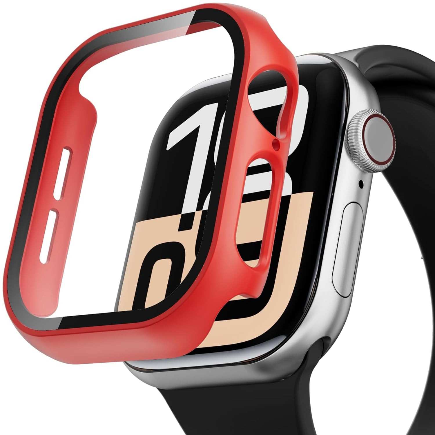 Capa Protetora Premium para Apple Watch Series 10 (42mm/46mm) - PC Fosco com Vidro Temperado Integrado