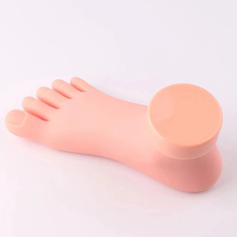 Pé Manicure Treinamento Unha Gel Acrigel Porcelana Flexível (pé esquerdo)