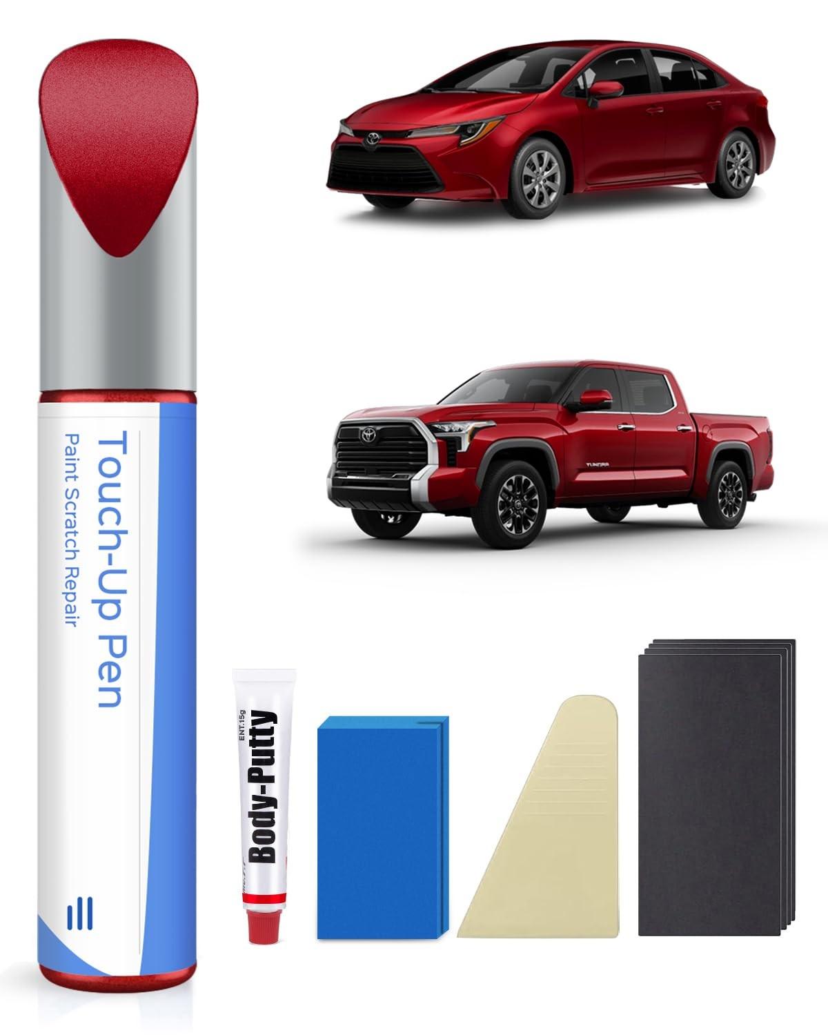 Barcelona Red Pearl(3R3) Kit de Reparo de Tinta de Retoque para Carros – Compatível com Toyota, Restaure seu Veículo com Facilidade